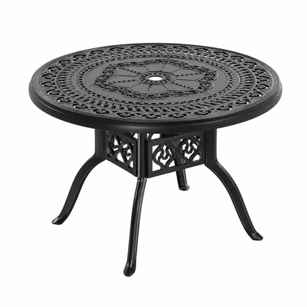 Tavolo rotondo in alluminio da esterno Ø120 cm