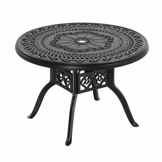 Tavolo rotondo in alluminio da esterno Ø120 cm