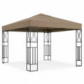 Gazebo quadrato in metallo e poliestere 3x3m